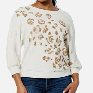 Democracy waffle knit top